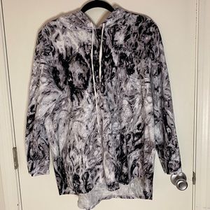 Black and white hoodie